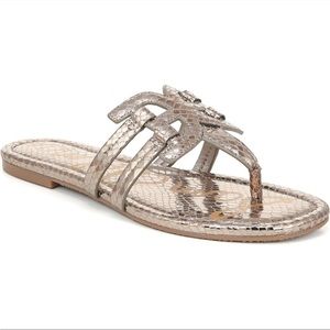 Sam Edelman snakeskin flat sandals